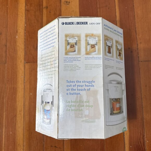 Black & Decker Lids Off Automatic Electric Jar Opener JW200 Open Box Tested NOS - Picture 4 of 7